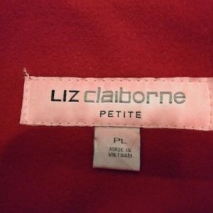 Liz Claiborne red wool coat
